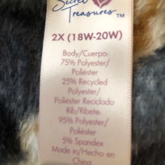 SECRET TREASURES Womens Plush Soft Fleece Sleep Joggers Size 2X 18W-20W New - Picture 5 of 6